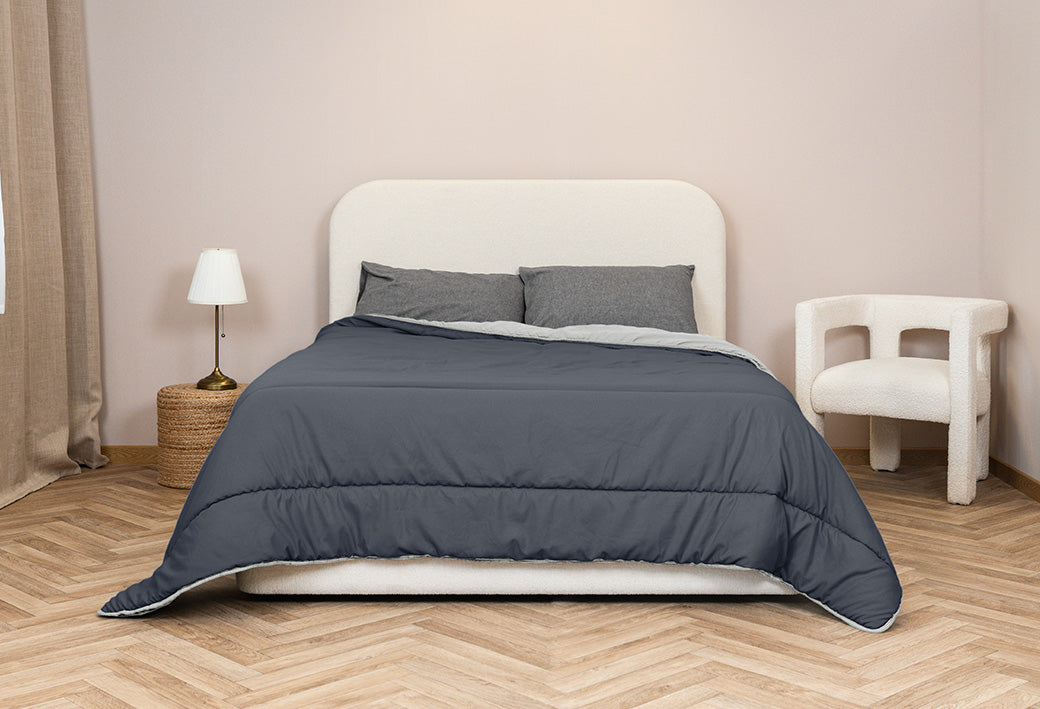 Edredão sem capa bicolor